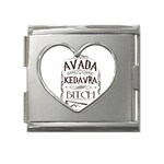 Avada Kedavra Bitch Harry  Potter Mega Link Heart Italian Charm (18mm)