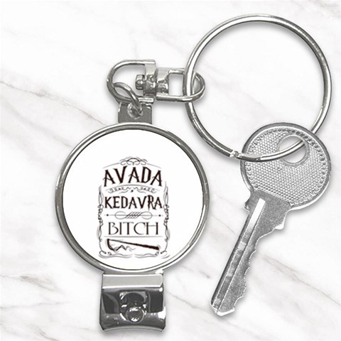 Avada Kedavra Bitch Harry  Potter Nail Clippers Key Chain from ArtsNow.com Front