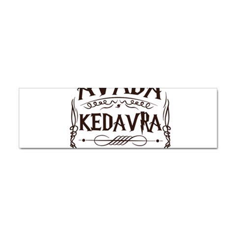 Avada Kedavra Bitch Harry  Potter Sticker (Bumper) from ArtsNow.com Front