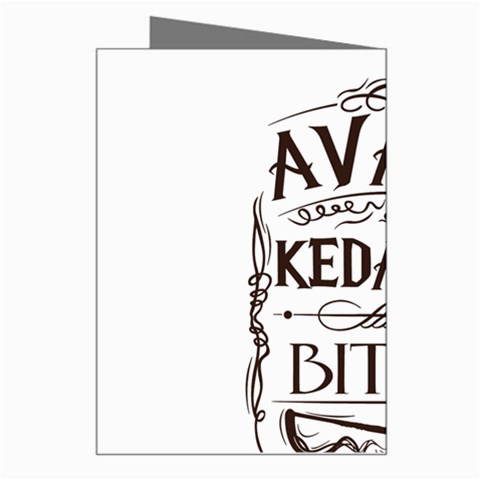 Avada Kedavra Bitch Harry  Potter Greeting Card from ArtsNow.com Right
