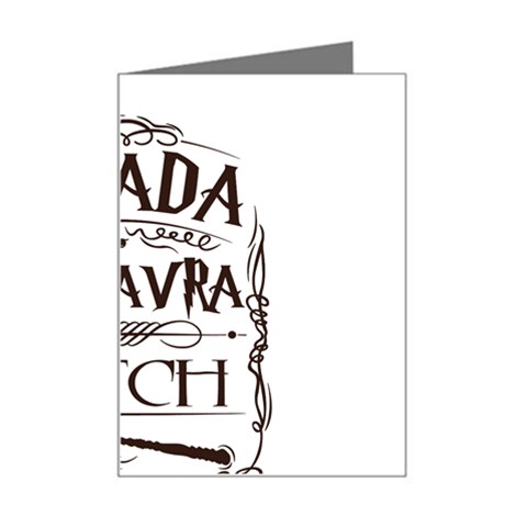 Avada Kedavra Bitch Harry  Potter Mini Greeting Card from ArtsNow.com Left
