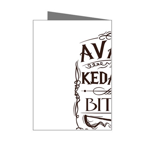 Avada Kedavra Bitch Harry  Potter Mini Greeting Card from ArtsNow.com Right