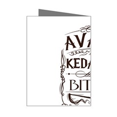 Avada Kedavra Bitch Harry  Potter Mini Greeting Card from ArtsNow.com Right