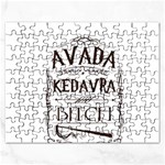 Avada Kedavra Bitch Harry  Potter Jigsaw Puzzle (Rectangular)