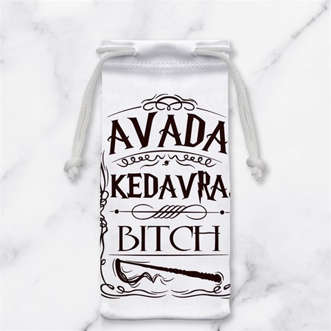 Avada Kedavra Bitch Harry  Potter Jewelry Bag from ArtsNow.com Front