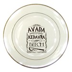 Avada Kedavra Bitch Harry  Potter Porcelain Plate