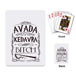 Avada Kedavra Bitch Harry  Potter Playing Cards Single Design