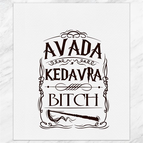 Avada Kedavra Bitch Harry  Potter Canvas 8  x 10  from ArtsNow.com 8.15 x9.66  Canvas - 1