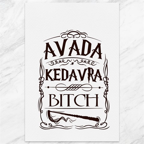 Avada Kedavra Bitch Harry  Potter Canvas 12  x 18  from ArtsNow.com 11.88 x17.36  Canvas - 1