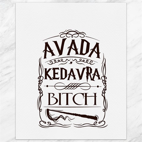 Avada Kedavra Bitch Harry  Potter Canvas 16  x 20  from ArtsNow.com 15.75 x19.29  Canvas - 1