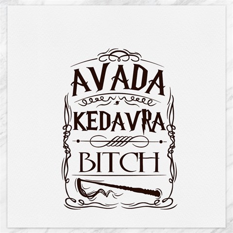 Avada Kedavra Bitch Harry  Potter Canvas 20  x 20  from ArtsNow.com 19 x19.27  Canvas - 1
