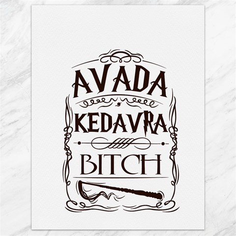Avada Kedavra Bitch Harry  Potter Canvas 18  x 24  from ArtsNow.com 17.8 x23.08  Canvas - 1