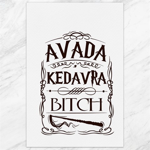 Avada Kedavra Bitch Harry  Potter Canvas 24  x 36  from ArtsNow.com 23.35 x34.74  Canvas - 1