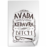 Avada Kedavra Bitch Harry  Potter Canvas 24  x 36 