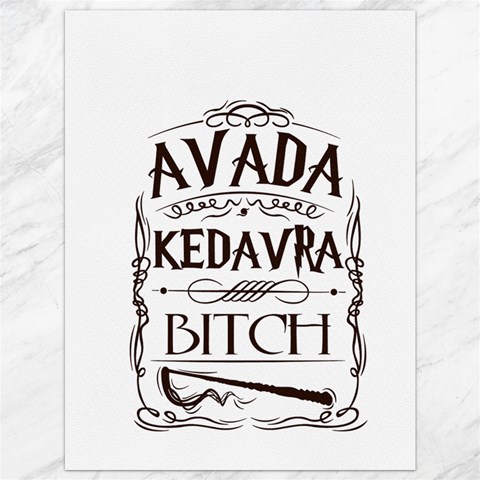 Avada Kedavra Bitch Harry  Potter Canvas 36  x 48  from ArtsNow.com 35.26 x46.15  Canvas - 1