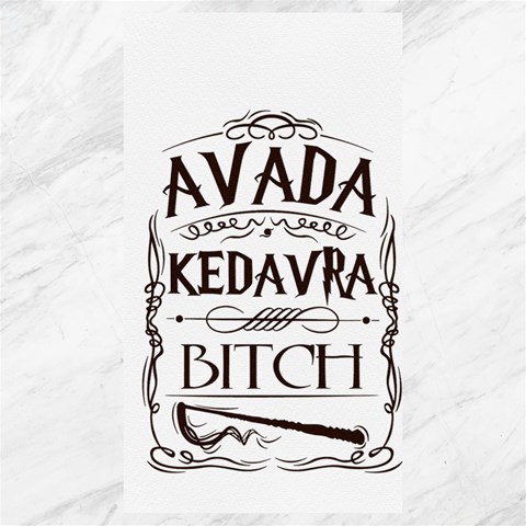 Avada Kedavra Bitch Harry  Potter Canvas 40  x 72  from ArtsNow.com 39.28 x69.23  Canvas - 1