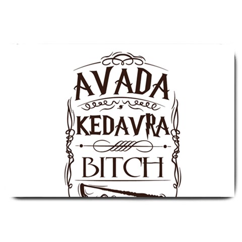 Avada Kedavra Bitch Harry  Potter Large Doormat from ArtsNow.com 30 x20  Door Mat