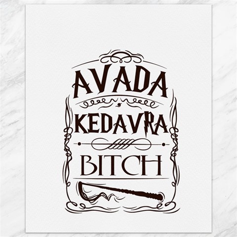 Avada Kedavra Bitch Harry  Potter Canvas 11  x 14  from ArtsNow.com 10.95 x13.48  Canvas - 1
