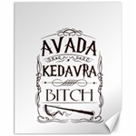 Avada Kedavra Bitch Harry  Potter Canvas 11  x 14 