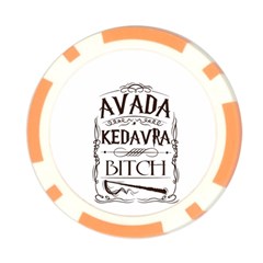 Avada Kedavra Bitch Harry  Potter Poker Chip Card Guard from ArtsNow.com Back