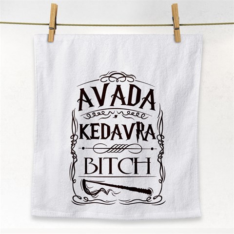 Avada Kedavra Bitch Harry  Potter Face Towel from ArtsNow.com Front