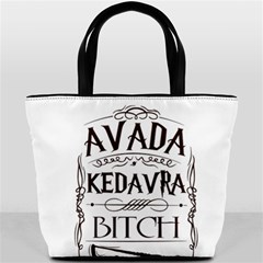 Avada Kedavra Bitch Harry  Potter Bucket Bag from ArtsNow.com Back