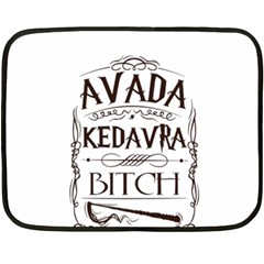 Avada Kedavra Bitch Harry  Potter Double Sided Fleece Blanket (Mini) from ArtsNow.com 35 x27  Blanket Back