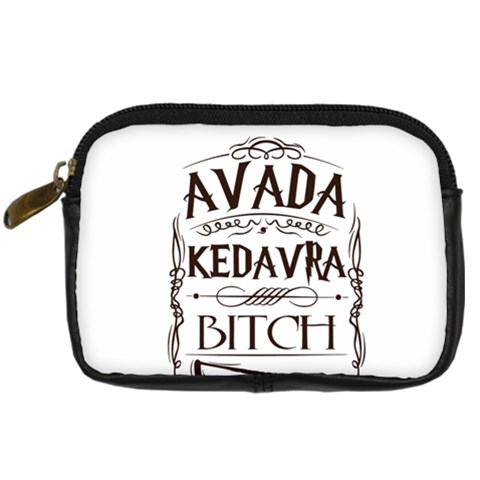 Avada Kedavra Bitch Harry  Potter Digital Camera Leather Case from ArtsNow.com Front