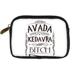 Avada Kedavra Bitch Harry  Potter Digital Camera Leather Case from ArtsNow.com Front
