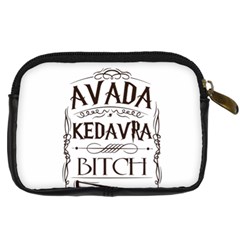 Avada Kedavra Bitch Harry  Potter Digital Camera Leather Case from ArtsNow.com Back