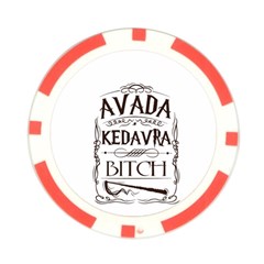 Avada Kedavra Bitch Harry  Potter Poker Chip Card Guard (10 pack) from ArtsNow.com Back