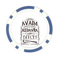 Avada Kedavra Bitch Harry  Potter Poker Chip Card Guard (10 pack) from ArtsNow.com Back