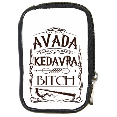 Avada Kedavra Bitch Harry  Potter Compact Camera Leather Case from ArtsNow.com Front