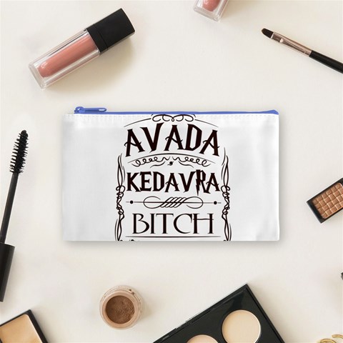 Avada Kedavra Bitch Harry  Potter Cosmetic Bag (Small) from ArtsNow.com Front