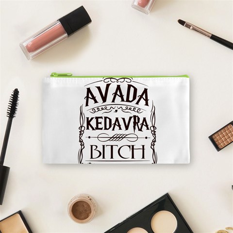 Avada Kedavra Bitch Harry  Potter Cosmetic Bag (Small) from ArtsNow.com Front