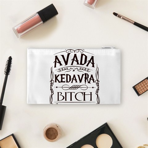 Avada Kedavra Bitch Harry  Potter Cosmetic Bag (Small) from ArtsNow.com Back