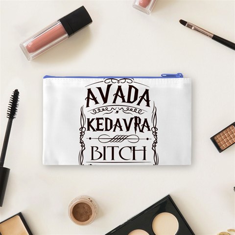 Avada Kedavra Bitch Harry  Potter Cosmetic Bag (Small) from ArtsNow.com Back