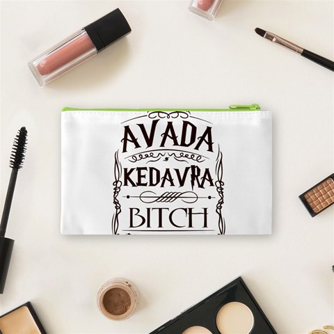 Avada Kedavra Bitch Harry  Potter Cosmetic Bag (Small) from ArtsNow.com Back