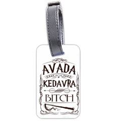 Avada Kedavra Bitch Harry  Potter Luggage Tag (two sides) from ArtsNow.com Back