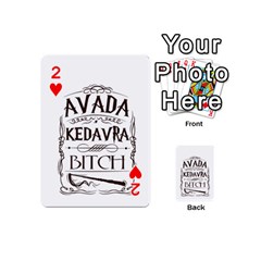 Avada Kedavra Bitch Harry  Potter Playing Cards 54 (Mini) from ArtsNow.com Front - Heart2