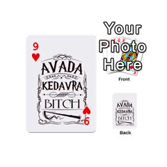 Avada Kedavra Bitch Harry  Potter Playing Cards 54 (Mini) from ArtsNow.com Front - Heart9