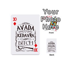 Avada Kedavra Bitch Harry  Potter Playing Cards 54 (Mini) from ArtsNow.com Front - Diamond10