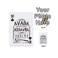 Avada Kedavra Bitch Harry  Potter Playing Cards 54 (Mini) from ArtsNow.com Front - Club10