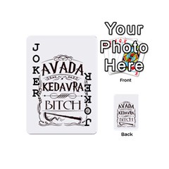 Avada Kedavra Bitch Harry  Potter Playing Cards 54 (Mini) from ArtsNow.com Front - Joker1