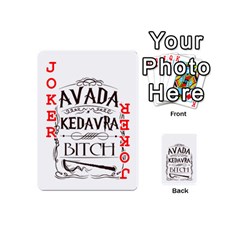 Avada Kedavra Bitch Harry  Potter Playing Cards 54 (Mini) from ArtsNow.com Front - Joker2