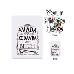 Avada Kedavra Bitch Harry  Potter Playing Cards 54 (Mini) from ArtsNow.com Back