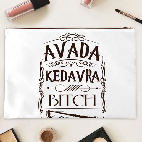 Avada Kedavra Bitch Harry  Potter Cosmetic Bag (XXL) from ArtsNow.com Back