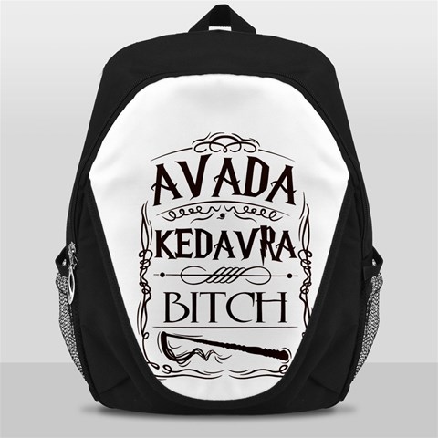 Avada Kedavra Bitch Harry  Potter Backpack Bag from ArtsNow.com Front
