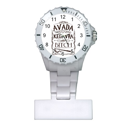 Avada Kedavra Bitch Harry  Potter Plastic Nurses Watch from ArtsNow.com Front