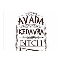 Avada Kedavra Bitch Harry  Potter Double Sided Flano Blanket (Mini) from ArtsNow.com 35 x27  Blanket Back